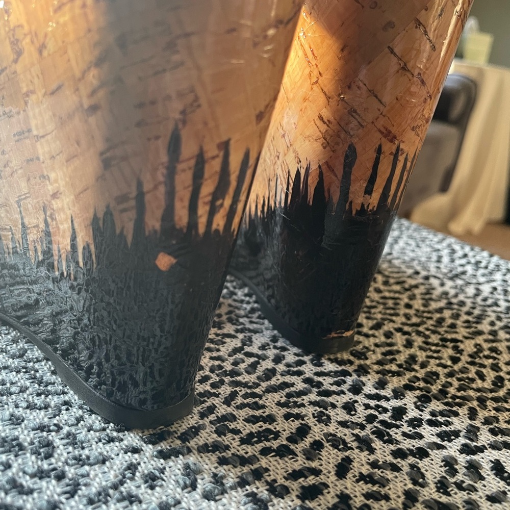 Stuart Weitzman Single Patent Cork Wedge Heel - image 6